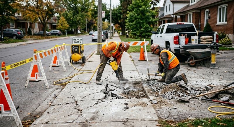 Sidewalk Restoration Service
